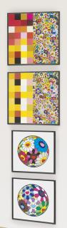 Takashi Murakami - Acupuncture/Flowers (Checkers); Acupuncture/Flowers; Flower Ball (Algae Ball); Flower Dumpling