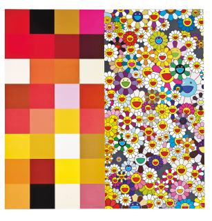 Takashi Murakami - Acupuncture/Flowers (Checkers)
