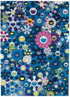 Takashi Murakami - An Homage To Monogold 1960 B; An Homage To Ikb 1957 B; An Homage To Monopink 1960 B; And An Homage To Yves Klein Multicolor B