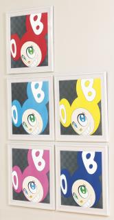 Takashi Murakami - And Then And Then And Then And Then And Then (Pink); (Yellow); (Blue); (Red); And (Aqua Blue)