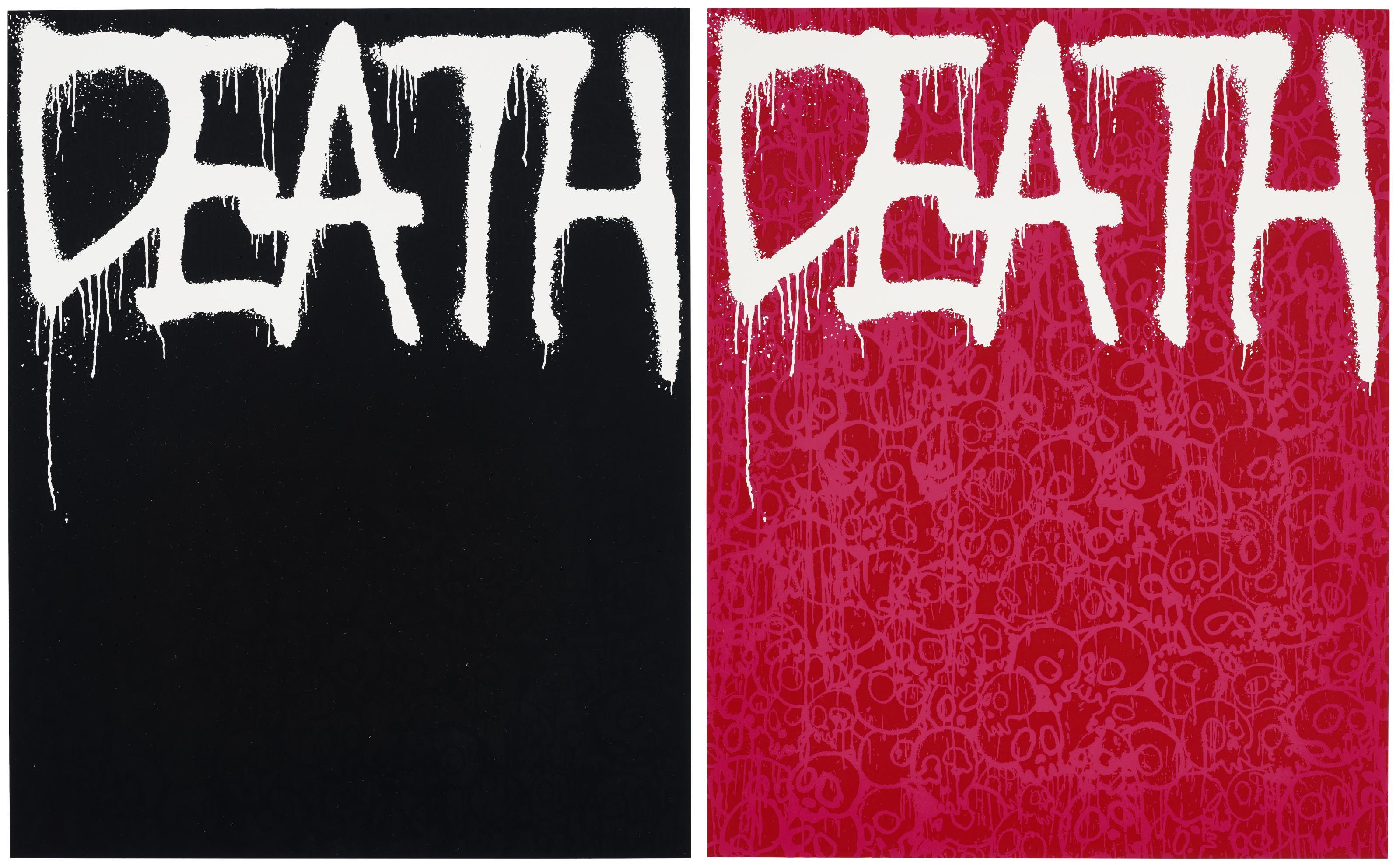 Takashi Murakami - Death (Black); & Death (Red)