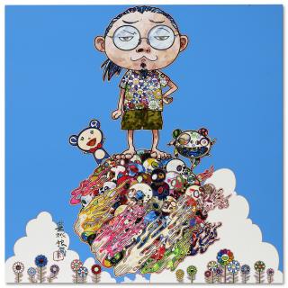 Takashi Murakami - DOB & Me: Beneath a Cerulean Sky, With Death and Flowers
