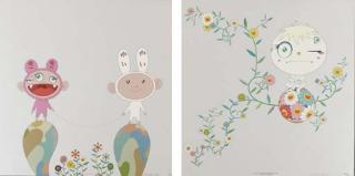 Takashi Murakami - Genki Ball; and Red Rope