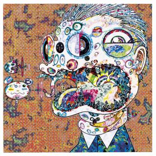 Takashi Murakami - Homage to Francis Bacon (Study for Head of George Dyer (On Light Ground))