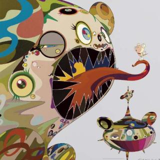 Takashi Murakami - Homage to Francis Bacon (Study of George Dyer); Homage to Francis Bacon (Study of Isabel Rawsthorne); White Dob; Blackbearded; Kaikai; Kiki