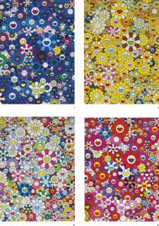 Takashi Murakami - I. An Homage To Ikb 1957 C  Ii. An Homage To Monogold 1960 C  Iii. An Homage To Yves Klein Multicolor 1957 C Iv. An Homage To Monopink 1960 C (Four Works)