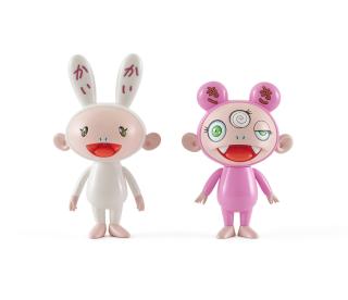 Takashi Murakami - Kaikai & Kiki (Green Eyes) (Set Of Two) Kaikai & Kiki