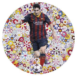 Takashi Murakami - Lionel Messi And A Universe Of Flowers