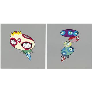 Takashi Murakami - Mushroom 1 Mushroom 2