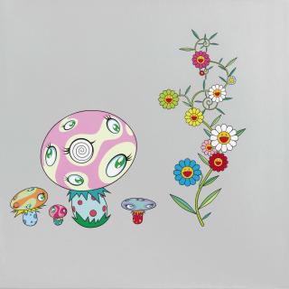 Takashi Murakami - Mushroom Painting #1