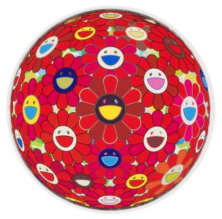 Takashi Murakami - Red Flower Ball (3-D)