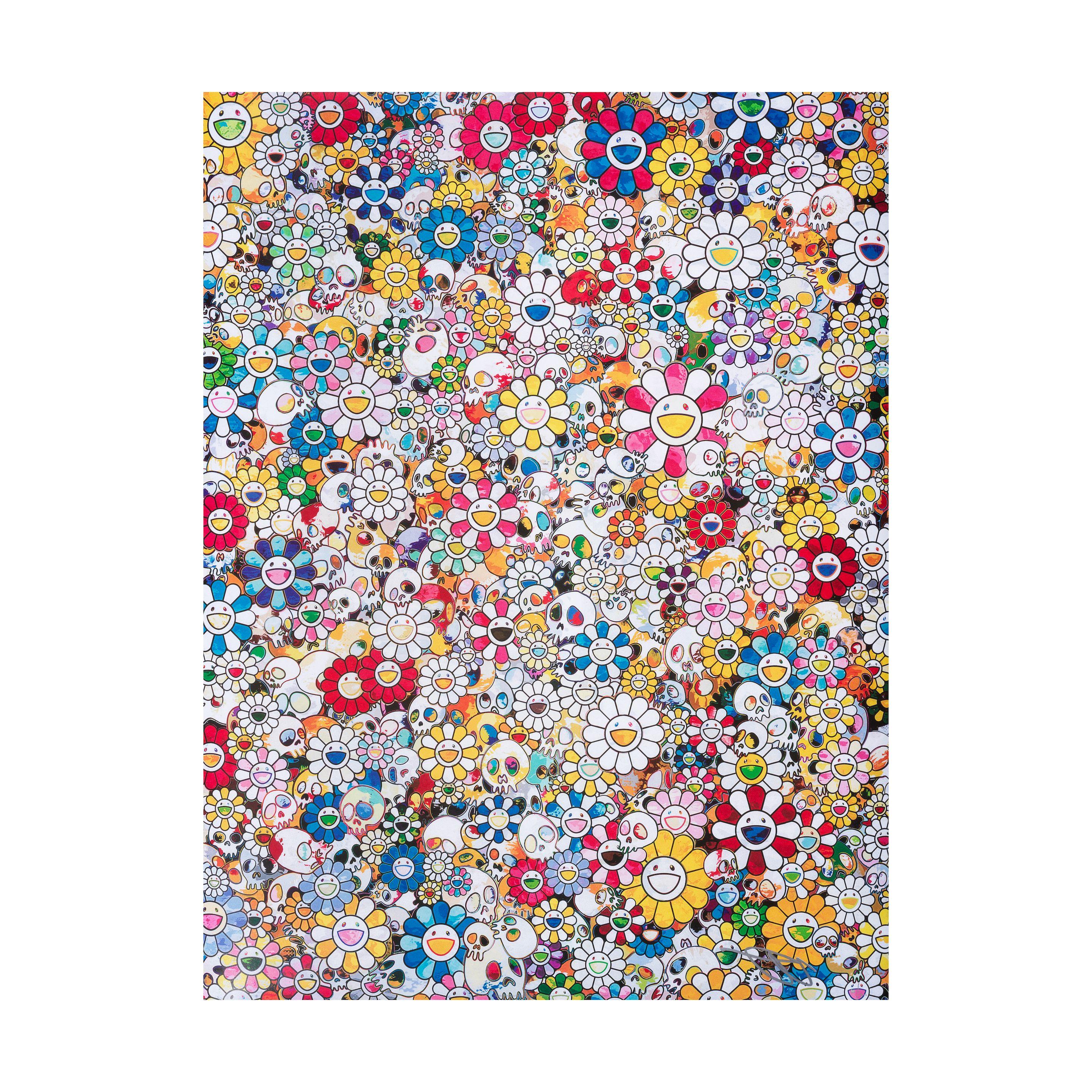 Takashi Murakami - Skull & Flowers, 2013