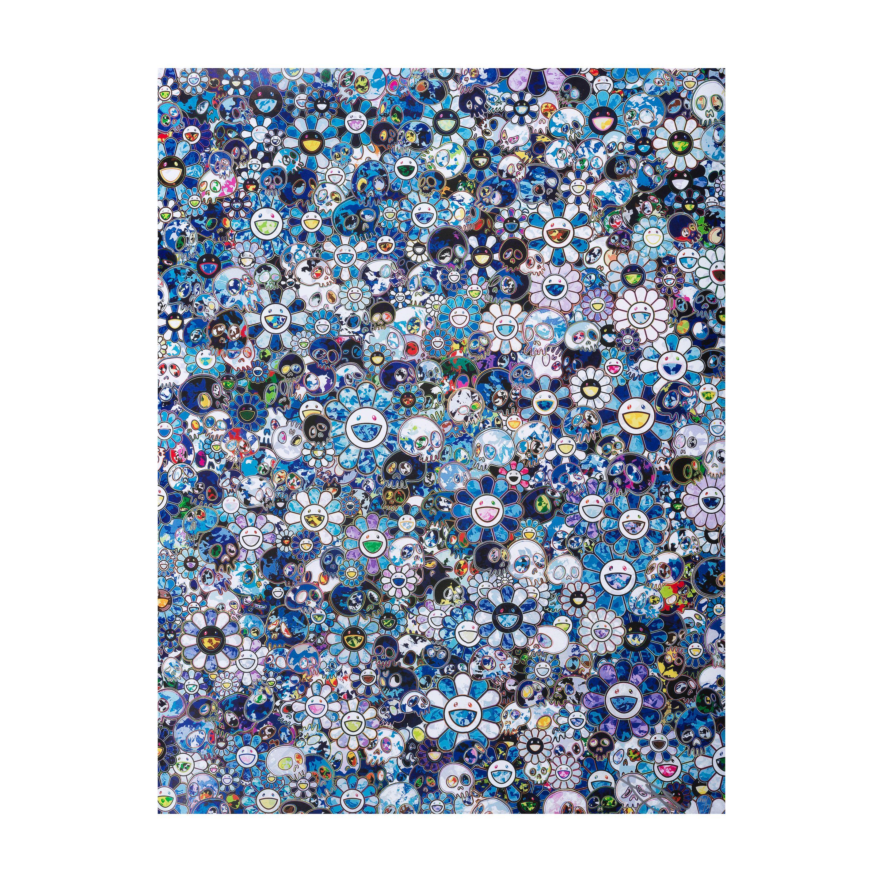 Takashi Murakami - Skull & Flowers, 2013