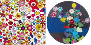 Takashi Murakami - Sunflower And Azure River （Set Of Two Pieces）(Executed In 2012（A）； 2015（B）)