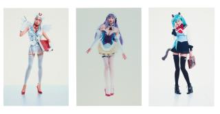 Takashi Murakami - Three works: Miss Ko2 - Nurse, Miss Ko2 - Fluffy and Miss Ko2 - Uniform