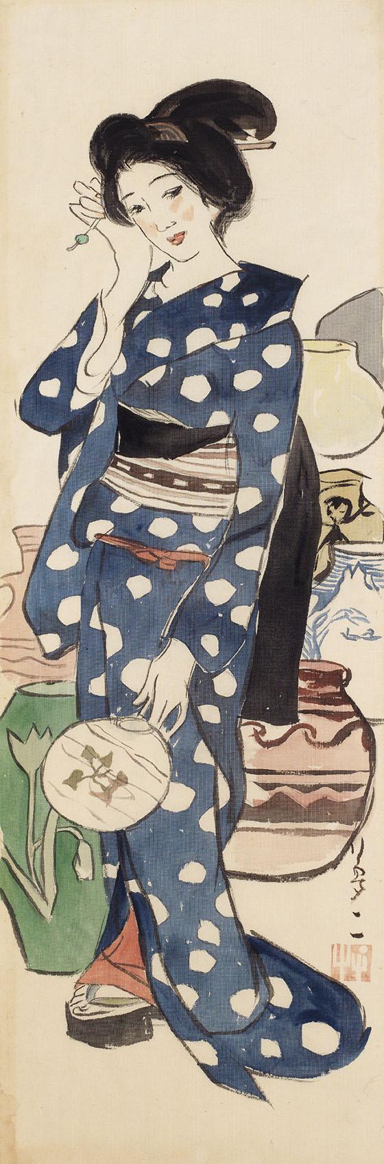 Takehisa Yumeji - Lady of Tsuboya