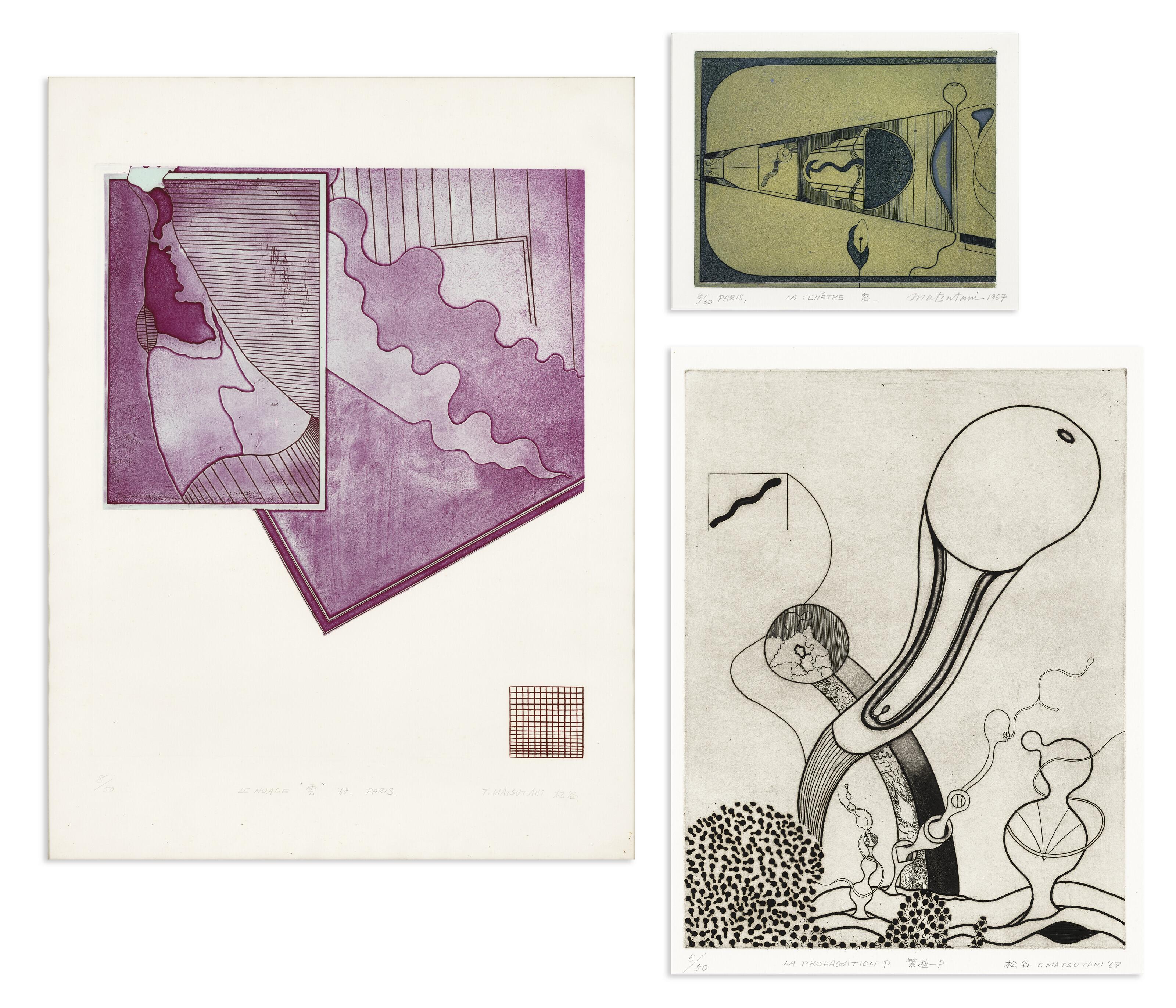 Takesada Matsutani - (i) LA FENÊTRE (THE WINDOW); (ii) LE NUAGE (THE CLOUD); & (iii) LA PROPAGATION – P (SPREAD - P)