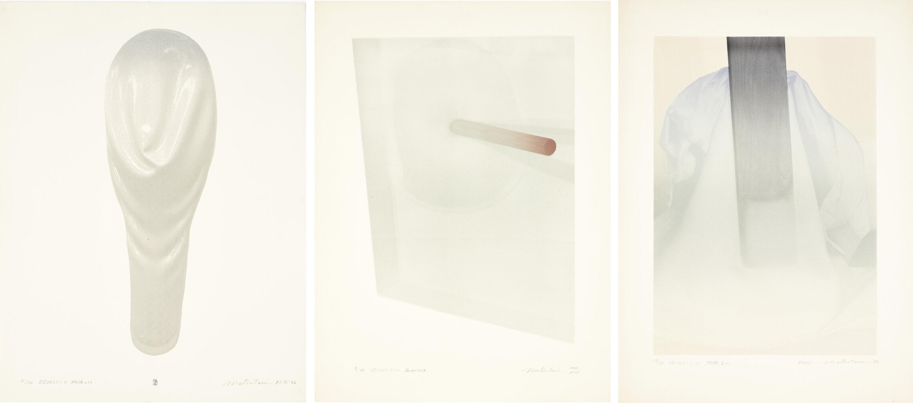 Takesada Matsutani - (i) OBJECT – N & (ii) OBJECT S-LI & (iii) OBJECT - S.W.