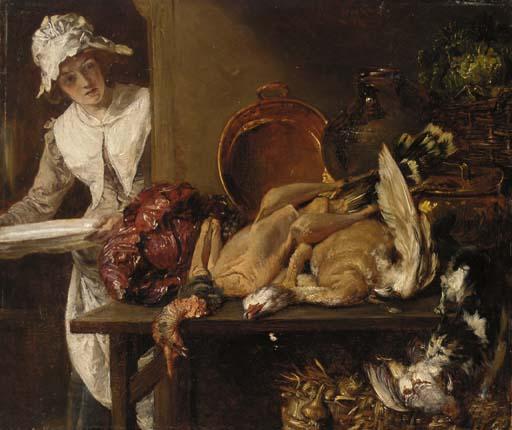 Talbot Hughes, R.O.I., P.S. - The game larder