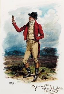 Talbot Hughes - A Huntsman With A Hip Flask