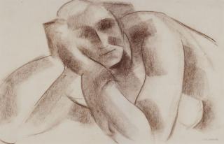 Tamara De Lempicka - Croquis (Nu allongé III)