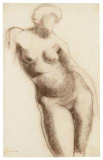 Tamara De Lempicka - Croquis. Nu Déhanché I