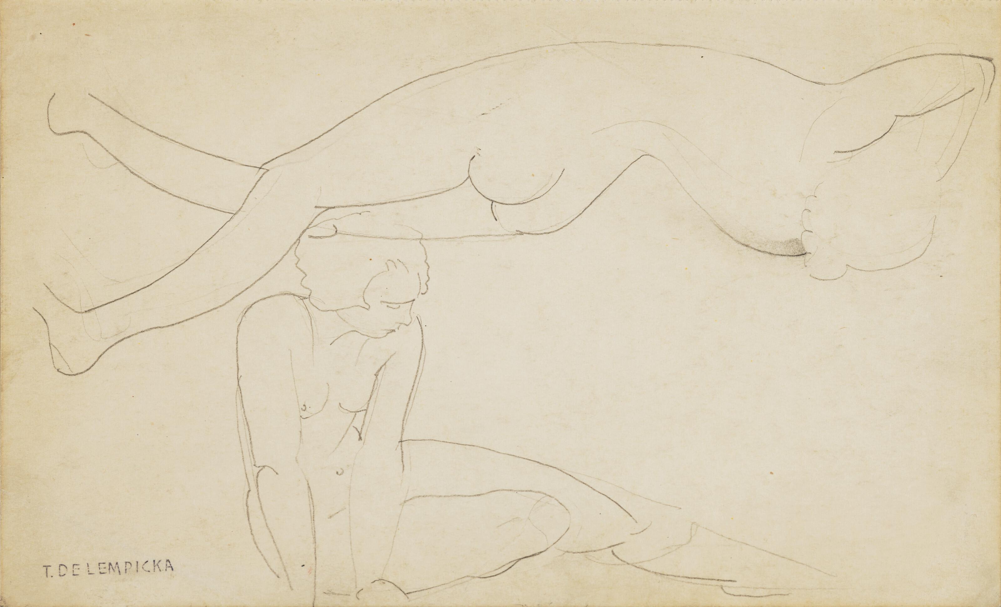 Tamara de Lempicka - Deux nus (étude)