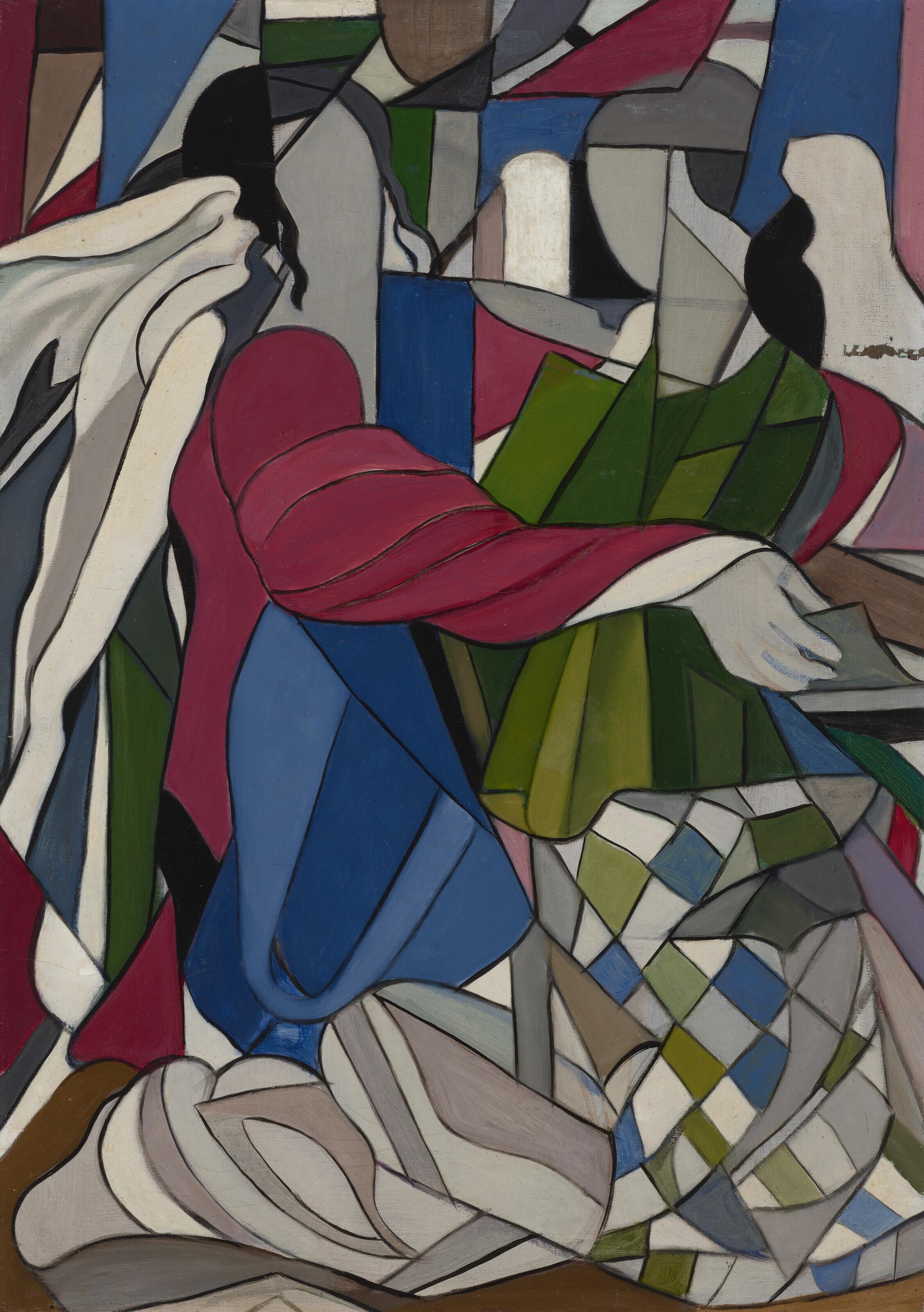 Tamara de Lempicka - Deux personnages agenouillés