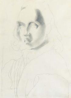 Tamara de Lempicka - Etude pour un autoportrait