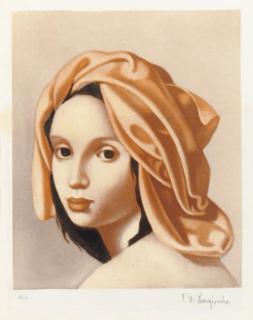 Tamara De Lempicka - Femme au turban rouge