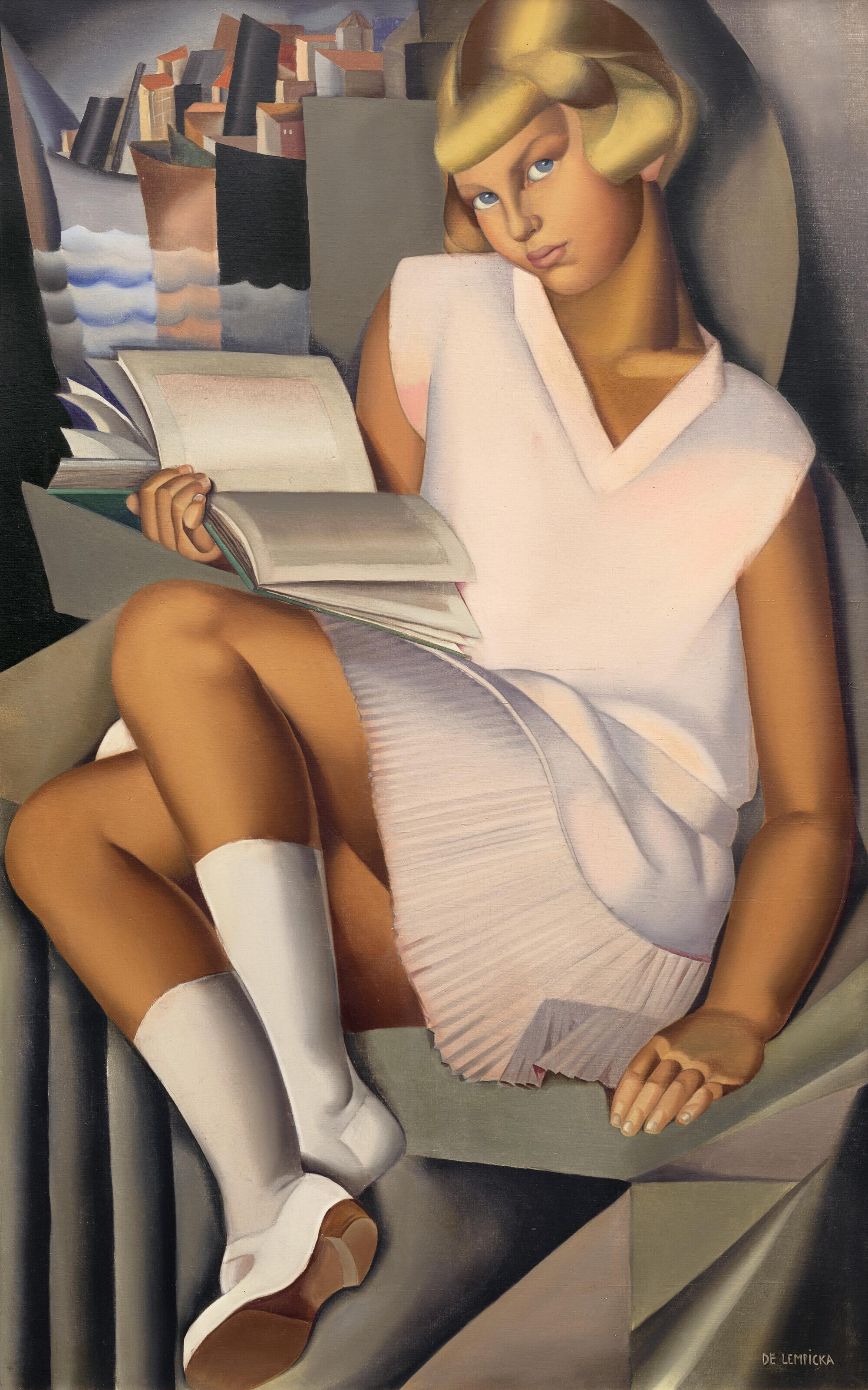 Tamara de Lempicka - Fillette en rose