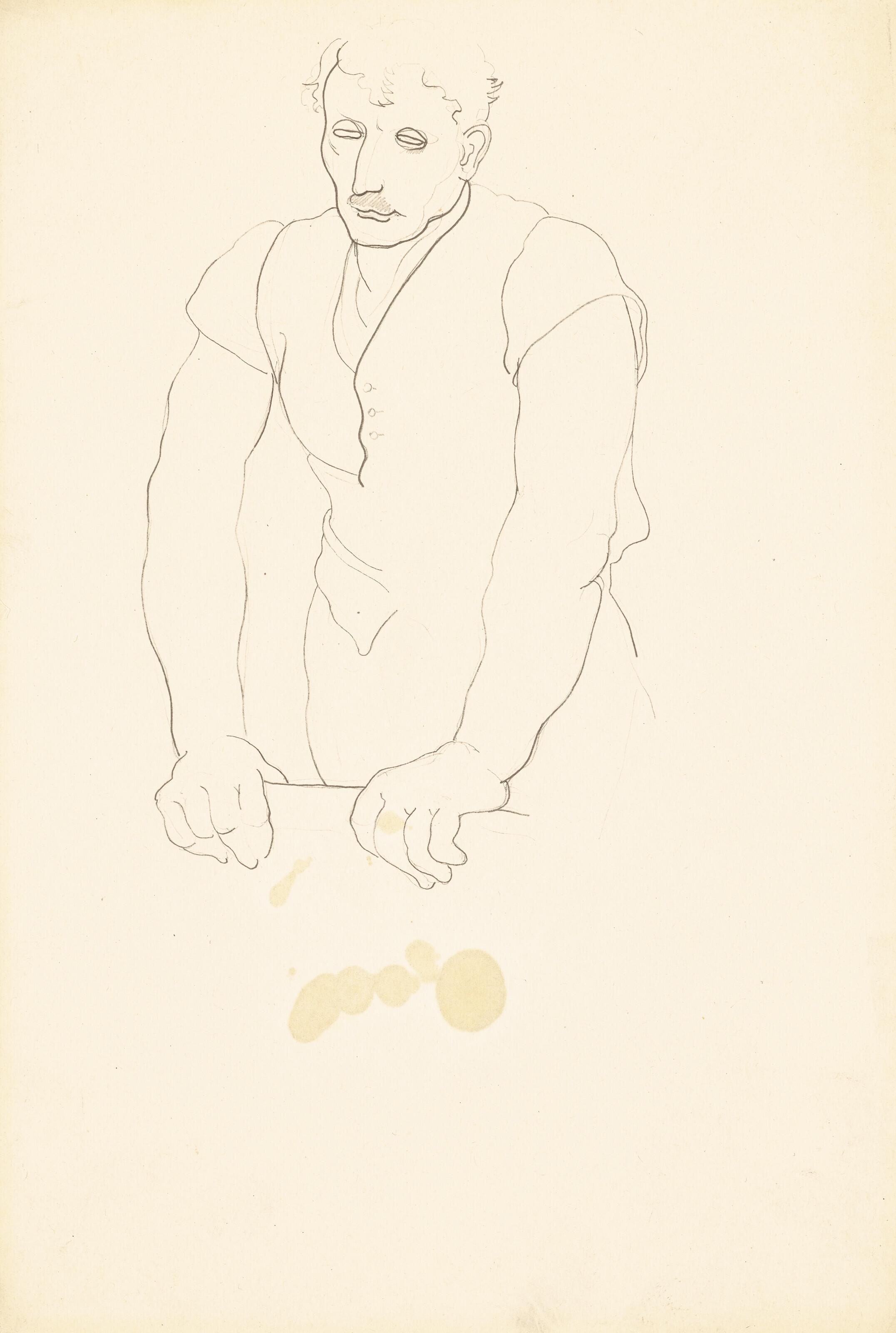 Tamara De Lempicka - Homme en buste