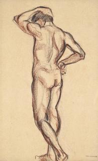 Tamara de Lempicka - Homme Nu De Dos