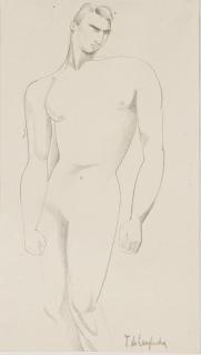Tamara de Lempicka - Homme Nu Debout