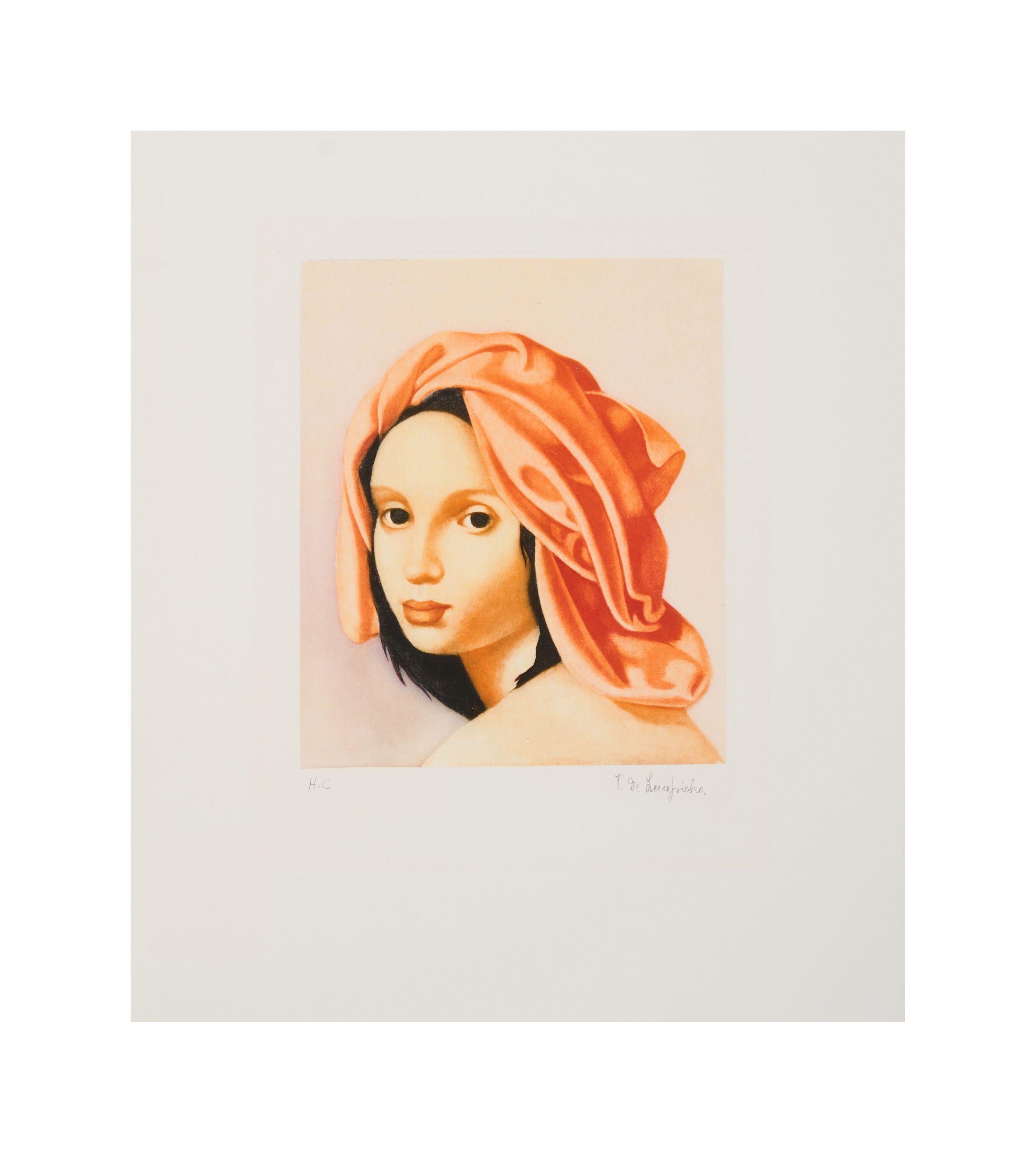 Tamara de Lempicka - Jeune femme au turban orange, 1956