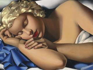 Tamara de Lempicka - La Dormeuse (Kizette) I