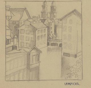 Tamara De Lempicka - La Ville Inondée