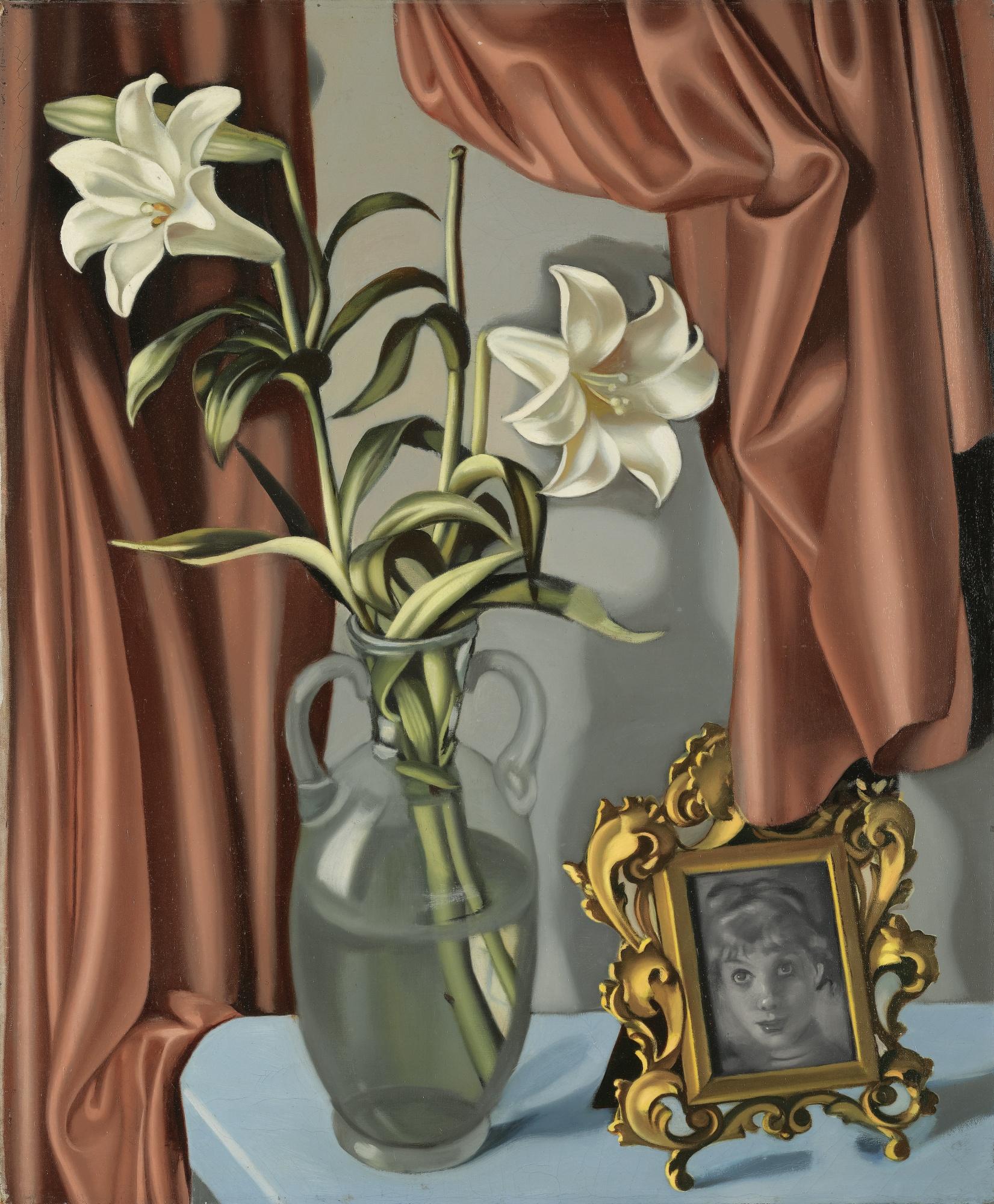 Tamara De Lempicka - Nature Morte Avec Lys Et Photo