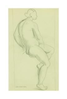 Tamara De Lempicka - Nu Assis