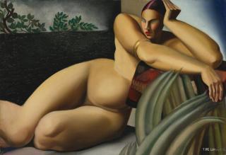 Tamara De Lempicka - Nu Sur Une Terrasse