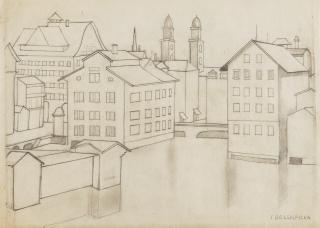 Tamara de Lempicka - Paysage (Zurich ou Bâle)