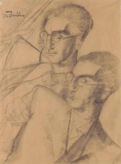 Tamara De Lempicka - Portrait d\'homme dédoublé