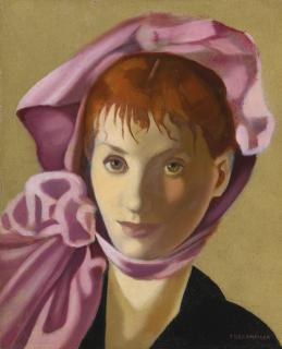 Tamara De Lempicka - Portrait D\'Une Jeune Fille Rousse & Étude Abstraite (A Double-Sided Work)