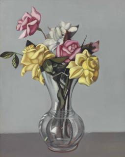 Tamara De Lempicka - Roses dans un vase