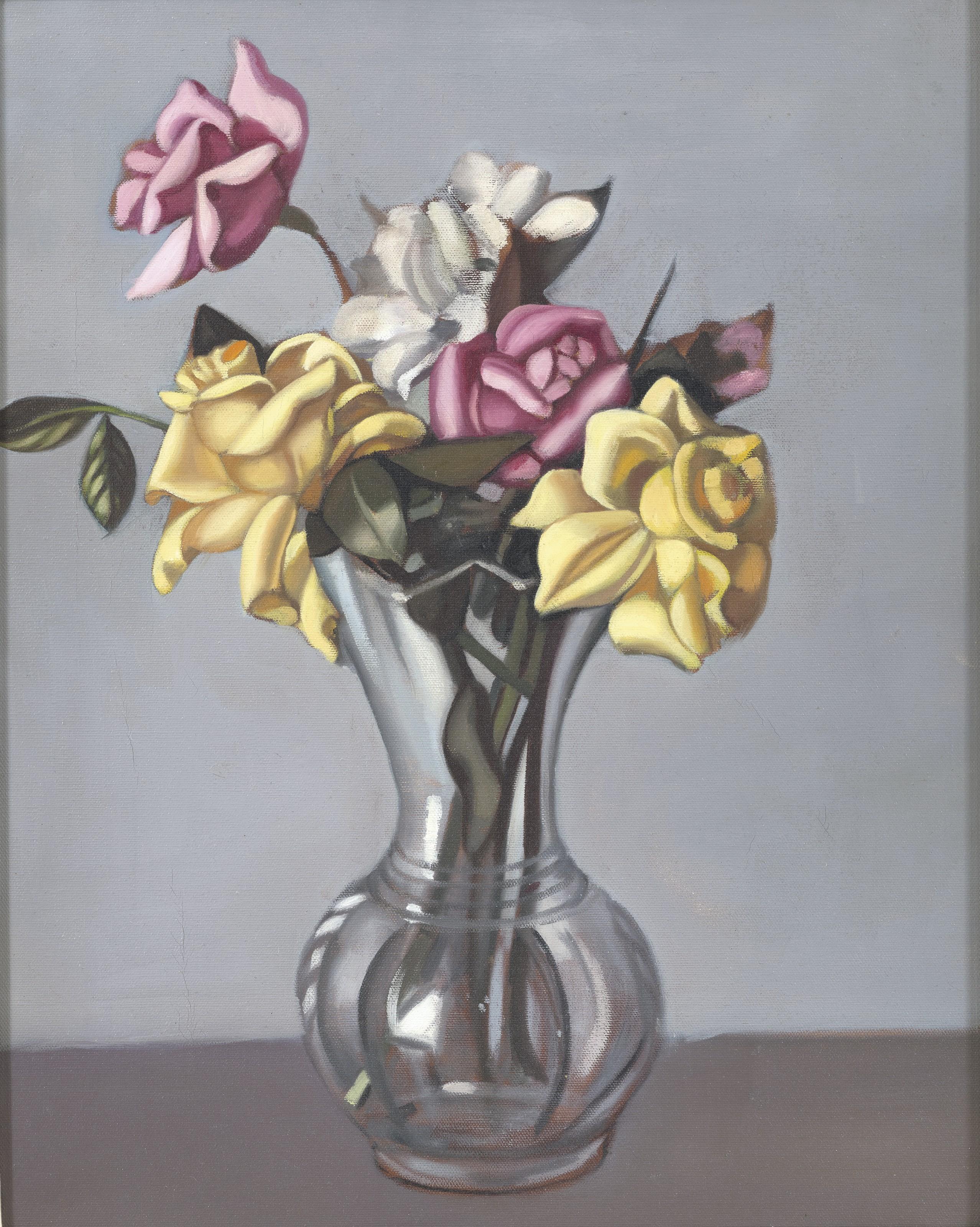 Tamara De Lempicka - Roses dans un vase