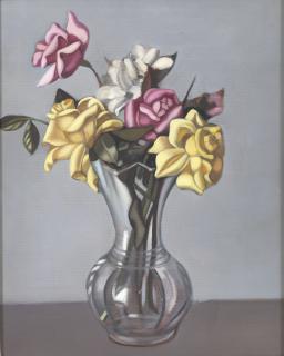 Tamara De Lempicka - Roses dans un vase