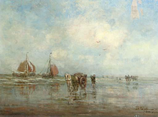Tamine Tadama Groeneveld - Shell fishers on the beach