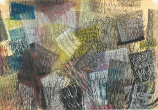 Tancredi - Senza Titolosigned And Dated 52; Pastel And Tempera On Paper Laid Down On Masonite