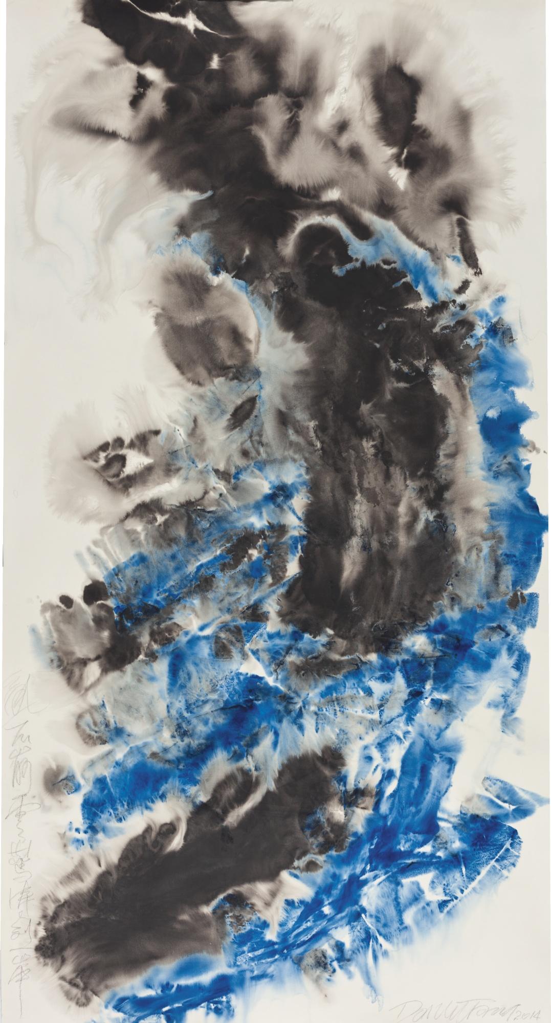 Tang Da Wu - Towering Rocks Pierce Into The Clouds, Raging Waves Smashed Against The Shores 