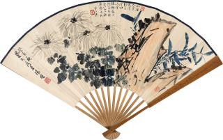 Tang Di - Flowers And Calligraphy